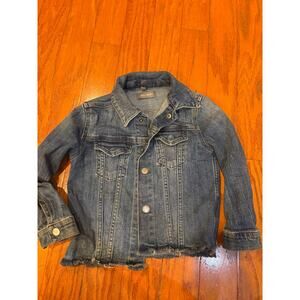 DL1961 Kids Denim Jacket Size 4/5 – Distressed Hem Jean Jacket